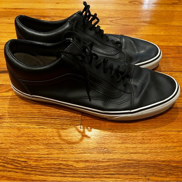 MENS LEATHER HIGH TOP OLD SCHOOL - Picture 3 of 10